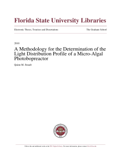A Methodology For The Determination Of The Light Distribution
