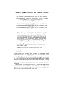 Bounded Cognitive Resources and Arbitrary