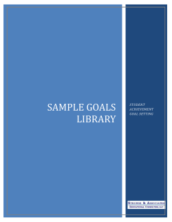 Sample goals library - va-sig