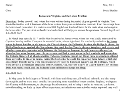 SS &ndash; Unit 2 Tobacco and John Rolf