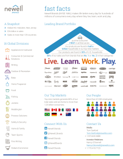 Live. Learn.Work. Play. - Newell Brands Design Center