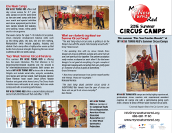 circus camps - My Nose Turns Red