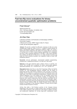 Fast two-flip move evaluations for binary unconstrained quadratic