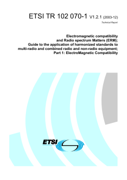 ETSI TR 102 070