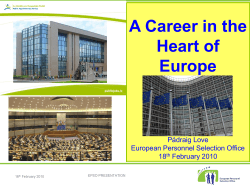 European Personnel Selection office