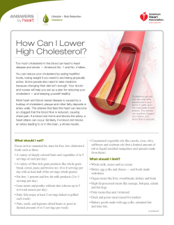 How Can I Lower High Cholesterol?