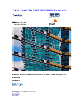 the 2012 big four firms performance analysis