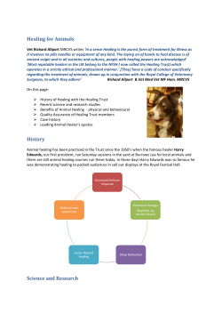 Healing for Animals