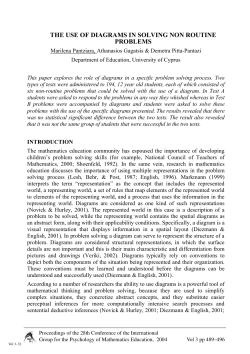 the use of diagrams in solving non routine problems