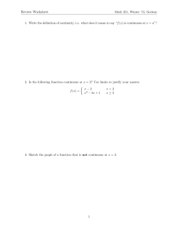 Review Worksheet