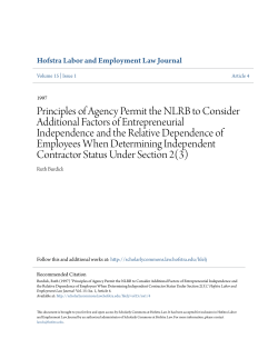 Principles of Agency Permit the NLRB to Consider Additional