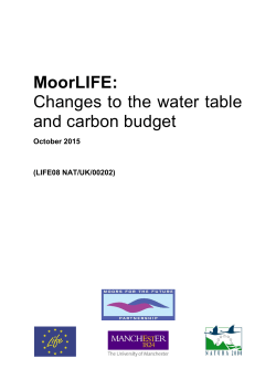 MoorLIFE: Changes to the water table and carbon budget