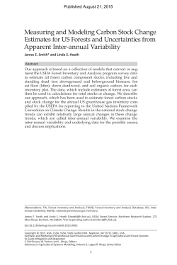 Measuring and modeling carbon stock change estimates for US