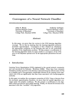 Convergence of a Neural Network Classifier