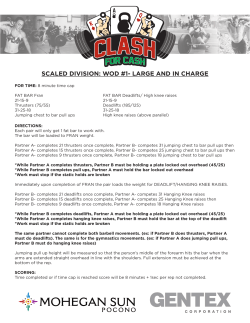 scaled division: wod #1- large and in charge