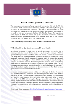 General argumentaire setting the record straight