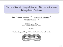Discrete Systolic Inequalities and Decompositions of Triangulated