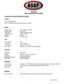MedStat MS 100 SPECIFICATIONS