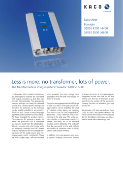 Less is more: no transformer, lots of power.