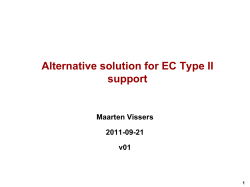 Alternative solution for EC Type II support