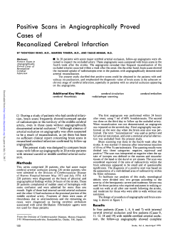 Positive Scans in Angiographically Proved Cases of