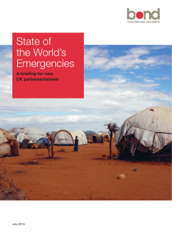State of the World`s Emergencies