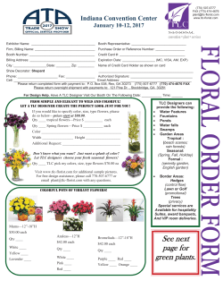 See next page for green plants.