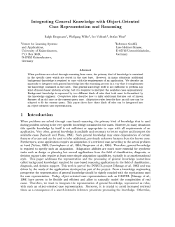Integrating General Knowledge with Object-Oriented