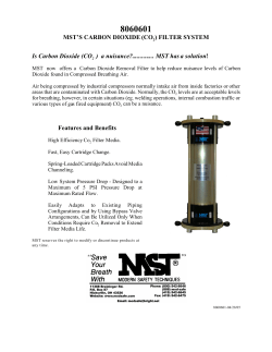 MST`S CARBON DIOXIDE (CO2) FILTER SYSTEM Is Carbon