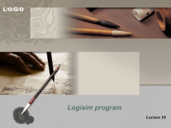 Logisim program - Kutztown University