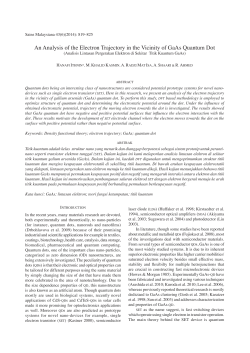 An Analysis of the Electron Trajectory in the Vicinity of GaAs