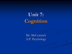 The Phenomenon of Memory
