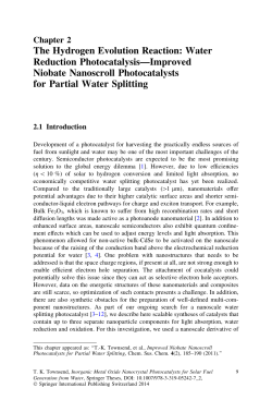 The Hydrogen Evolution Reaction: Water Reduction Photocatalysis