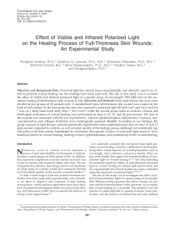 Effect of Visible and Infrared Polarized Light on the