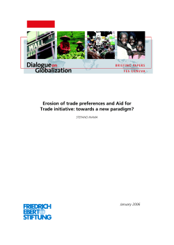 Erosion of trade preferences - Bibliothek der Friedrich-Ebert