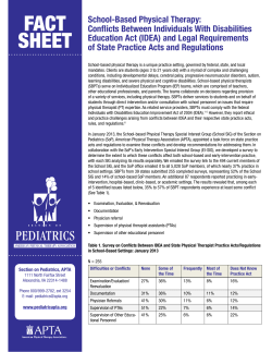 IDEA - Academy of Pediatric Physical Therapy