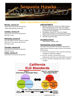 Friday, January 27 - Sequoia Middle School