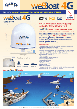 the new 4g and wi-fi coastal internet antenna system