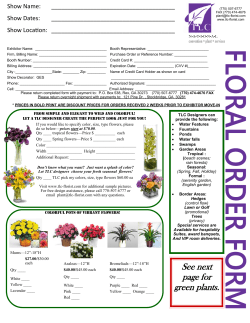 See next page for green plants.