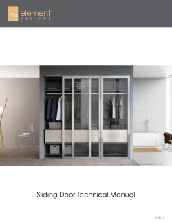 Sliding Door Technical Manual