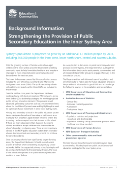 Background Information Strengthening the