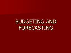 budgeting and forecasting - The Florida Bar Practice Resource