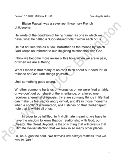 Blaise Pascal, was a seventeenth-century French