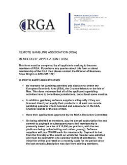 Become a member - Remote Gambling Association