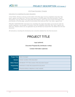 1.8 Description of the Project Activity