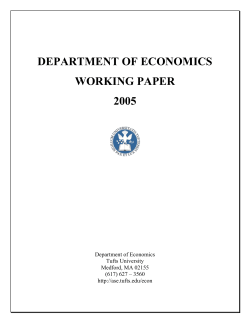 department of economics working paper 2005