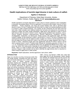 health implications of harmful algal blooms in tank culutre - Sci-Hub