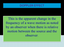 Doppler Effect