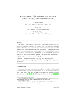A logic framework for reasoning with movement based on fuzzy