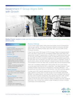 Government IT Group Aligns SAN with Growth